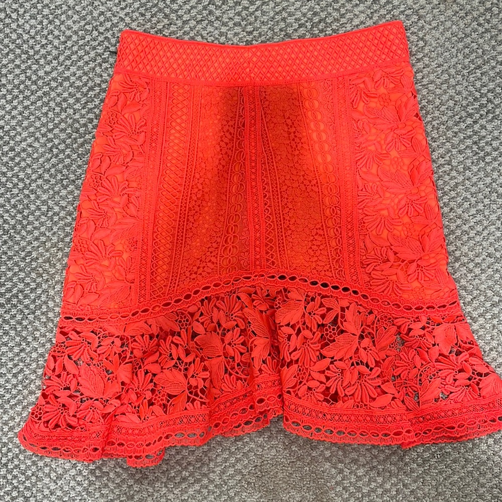 Alice and Olivia coral skirt size 2